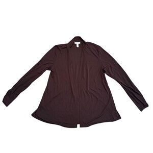 Charter Club Open-Front Lightweight Cardigan – Size L